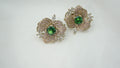 Emerald Gulaab Statement Earring | SV-EE-09